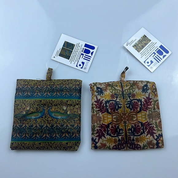 Museum of Modern Greek Culture Handbags - Lot of 2 - Hellenic Heritage Printed Foldable Shopping Bag N195-6